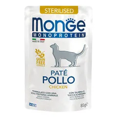 Monge Monoprotein Sterilised paštetas su vištiena sterilizuotoms katėms
