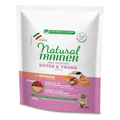 NATURAL TRAINER Cat Kitten Salmon kačiukams su lašiša 0.3kg