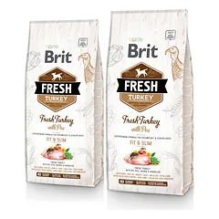 BRIT Fresh turkey with pea light fit & slim 24 kg (2 x 12 kg)