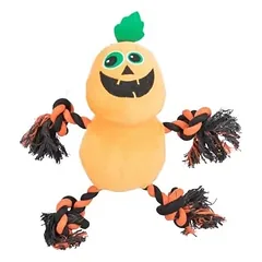 Trixie Halloween Ghost With Rope pliušinis žaislas šunims su virve, 32 cm — 2 nuotrauka
