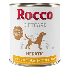 Rocco Diet Care Hepatic su vištiena, avižų dribsniais ir varškės sūriu, drėgnas maistas šunims 800 g