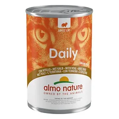 Almo Nature Daily Menu su veršiena drėgnas maistas suaugusiems katėms, 400 g