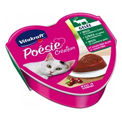 Vitakraft POESIE šlapias kačių maistas: elniena su spanguolėmis, 85 g
