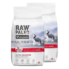 Vetexpert RAW PALEO ULTRA BEEF PUPPY MEDIUM/LARGE 2x2KG