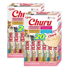 INABA Churu katėms - mišinys su jūros gėrybėmis 40x14g