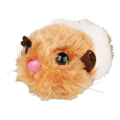 Trixie Animal Wriggle Toy žaislas katėms su garsu, pliušinis, žiurkėnas, 8 cm — 3 nuotrauka