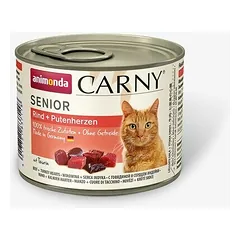 Animonda Carny Cat Senior jautiena, kalakuto širdis 200 g