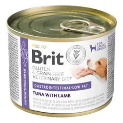 Brit GF Veterinary Diets Gastrointestinal Low Fat konservai šunims su sutrikusia žarnyno veikla 200g