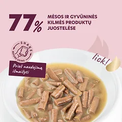 DELICKCIOUS konservuotas pašaras su kalakutiena ir sūriu suaugusiems šunims, 85 g — 3 nuotrauka