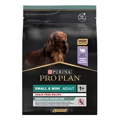 PRO PLAN Sensitive Digestion Small & Mini Adult kalakutienos turtingas ėdalas suaugusiems šunims 2,5 kg