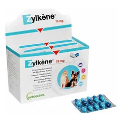 Vetoquinol Zylkene 75 mg maziem suņiem un kaķiem kaps. N100