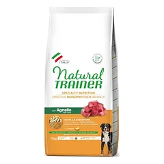 Natural Trainer ADULT DOG SENSITIVE NO GLUTEN M/M LAMB (ėriena) 12kg