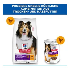 Hill's Science Plan Sensitive Stomach & Skin Adult 1+ Medium su vištiena, sausas maistas šunims — 5 nuotrauka
