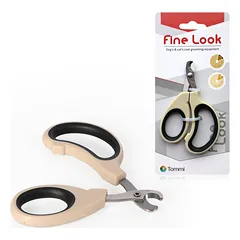 TOMMI Fine Look blond žirklės smulkių gyvūnų nagams karpyti, 10 x 6,5 x 1 cm