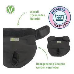 Vetlando daugkartinės sauskelnės kalytėms, Vidutiniams 11–25 kg — 3 nuotrauka
