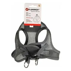 Flamingo HARNESS BENTO GREY L 42-46CM — 2 nuotrauka