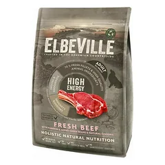 ElbeVille All Breeds Adult Fresh su jautiena High Energy, sausas maistas šunims 4 kg