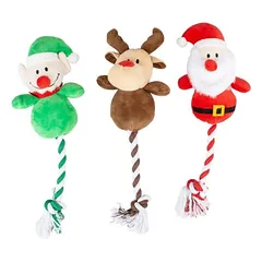 Duvo+ žaislas šunims Xmas minkštas žaislas su virve