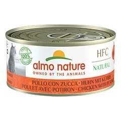 Almo Nature HFC Natural vištiena su moliūgu, drėgnas maistas katėms 150 g — 2 nuotrauka