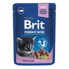 Brit Premium konservai katėms White Fish Kitten 100g x 24