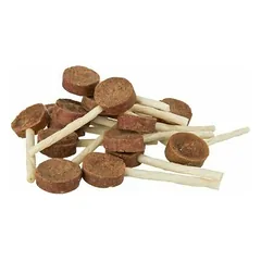 TRIXIE Premio Lollipop – antienos ir žaliavinės odos lazdelė, 8 cm, 10 g (pak.150) nuotrauka