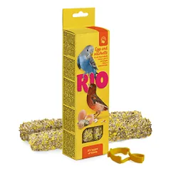 RIO Sticks skanėstai su kiaušiniais ir jūros kriauklėmis paukščiams, 2x40 g