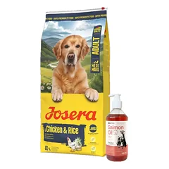 JOSERA Medi/Maxi Chicken & Rice 12,5kg + LAB V Lašišų aliejus šunims ir katėms 500ml