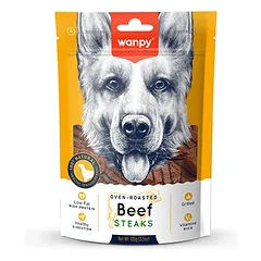 Wanpy jautienos kepsneliai šunims 5×100 g