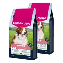 EUKANUBA Mature&Senior Mažų ir vidutinių veislių ėriena su ryžiais 2x12kg