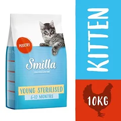 Smilla Young Sterilised su paukštiena, sausas maistas katėms, < 1,4 kg — 4 nuotrauka