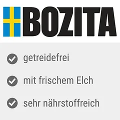 Bozita Dog Purely Grain Free su briedžiu Puppy & Junior, sausas maistas šuniukams, > 10 kg — 5 nuotrauka