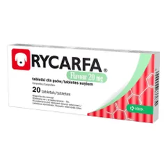 Rycarfa Flavour tabletės šunims uždegimui ir skausmui mažinti, 20 mg