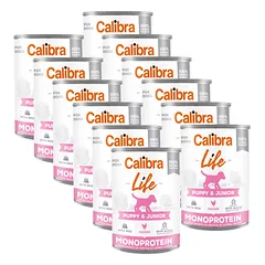 CALIBRA Dog Life Puppy & Junior Chicken 12x400g