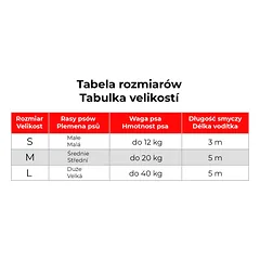 Automatinis šunų pavadėlis su maišelių dėtuve, atspindintis šviesą, M dydis, iki 20 kg — 3 nuotrauka