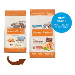 Nature’s Variety NO GRAIN PUPPY MINI (lašiša) 1,5 kg — 4 nuotrauka