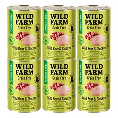 WILD FARM Premium Grain Free Wild Boar and Chicken 6x400g - kačių maistas be grūdų