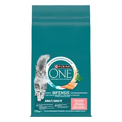 Purina One Adult lašišos ir kviečių ėdalas katėms 9,75 kg