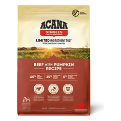 ACANA Singles Beef with Pumpkin Recipe sausas pašaras šunims su jautiena ir moliūgais, 2 kg
