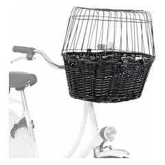 Trixie Bicycle basket with lattice transportavimo krepšys šunims, tvirtinamas prie dviračio, juodas, 50 × 41 × 35 cm