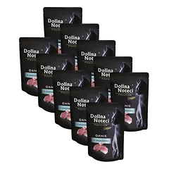 DOLINA NOTECI Premium Senior ėdalas iš avienos 10x85 g drėgnas maistas vyresniems katėms