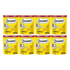 DREAMIES Mega Pack 8x180 g skanus sūrio užkandis katėms