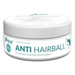 Vetfood Anti Hairball - plaukų kamuoliukų kontrolės preparatas katėms, milteliai nuo plaukų kamuoliukų