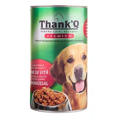 THANK'Q su jautiena 1240 g drėgnas maistas šunims