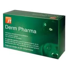 JT Pharma Derm Pharma papildai šunims ir katėms skirti odos priežiūrai, 60 tablečių