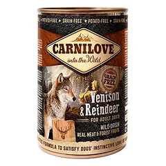 CARNILOVE Paté Turkey & Reindeer & Wild Boar konservuotas pašaras šunims 400 g — 2 nuotrauka