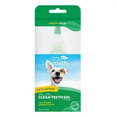 TropiClean Fresh Breath Clean Teeth dantų priežiūros gelis šunims
