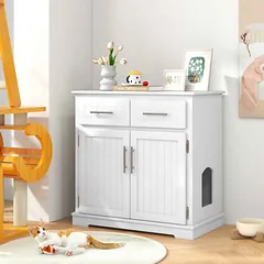 Kačių tualetas 80x45x80cm., baltos spalvos — 5 nuotrauka