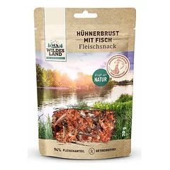 WILDES LAND chicken breast with fish skanėstai šunims ir katėms su vištiena ir žuvimi, 70 g