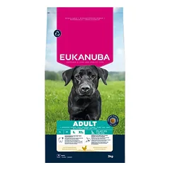 Eukanuba Adult Large Chicken sausas maistas didelių veislių suaugusiems šunims su vištiena, 3 kg