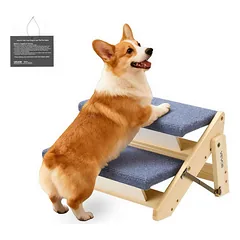 Mediniai laiptai augintiniams VEVOR ZD-25DOG04, 2 pakopų, 370 × 470 × 260 mm